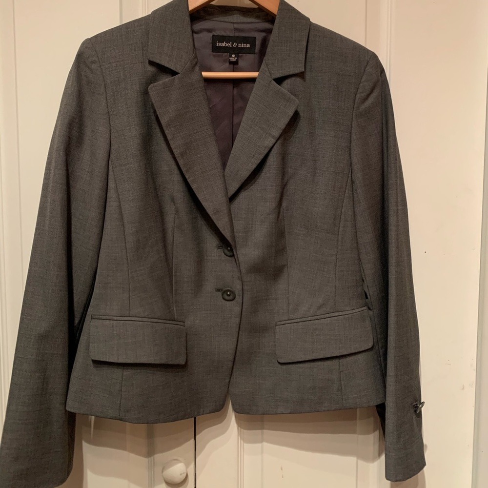 Isabel & Nina Grey Skirt Suit 10